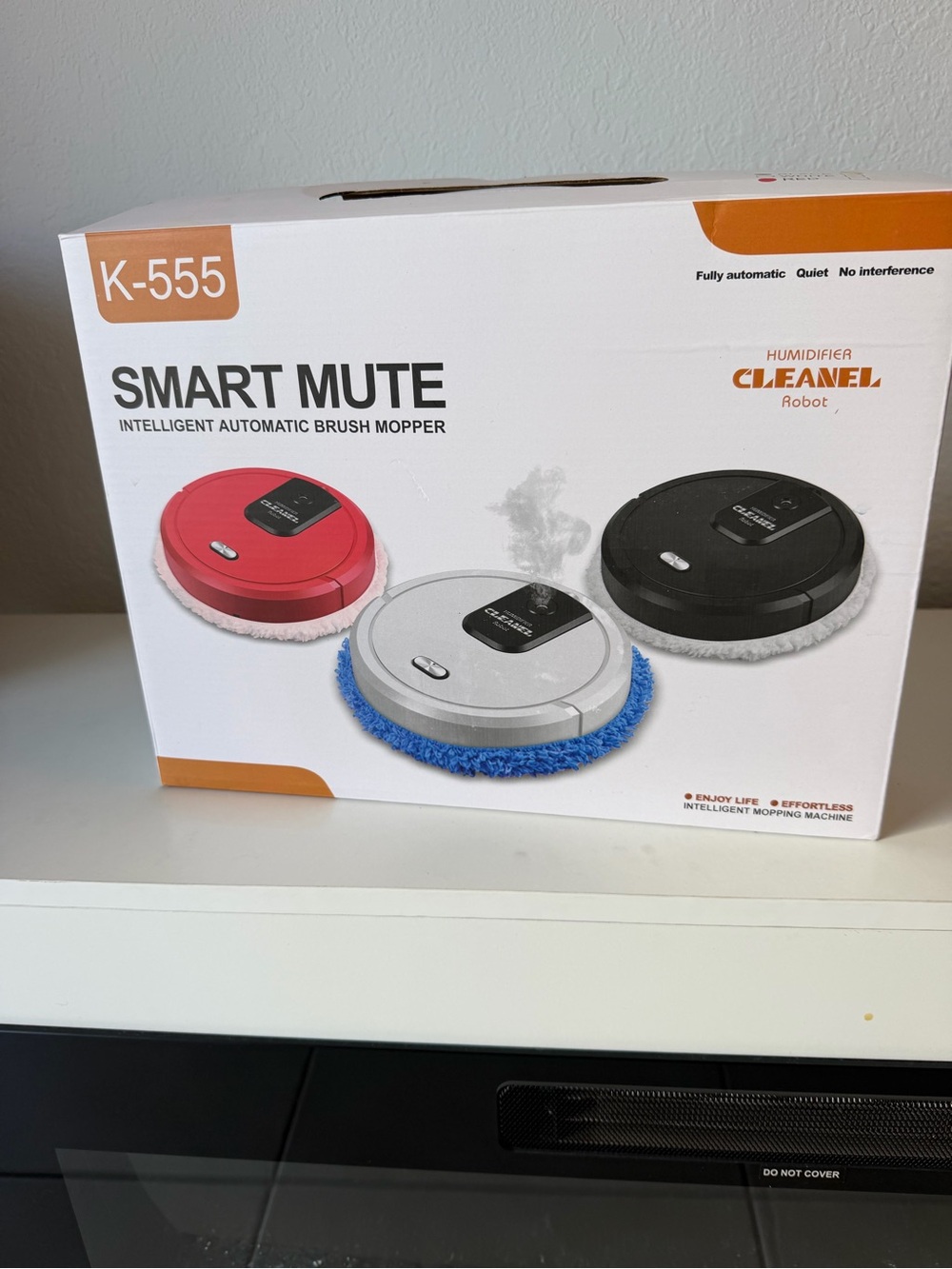 Smart Set K-555 Robotic Brush Mopper - Red, Black, Silver